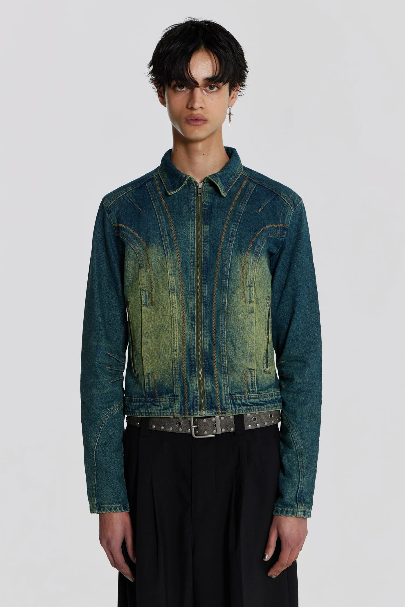 Exhaust Sandblast Denim Jacket 5 Exhaust Sandblast Denim Jacket - Image 3