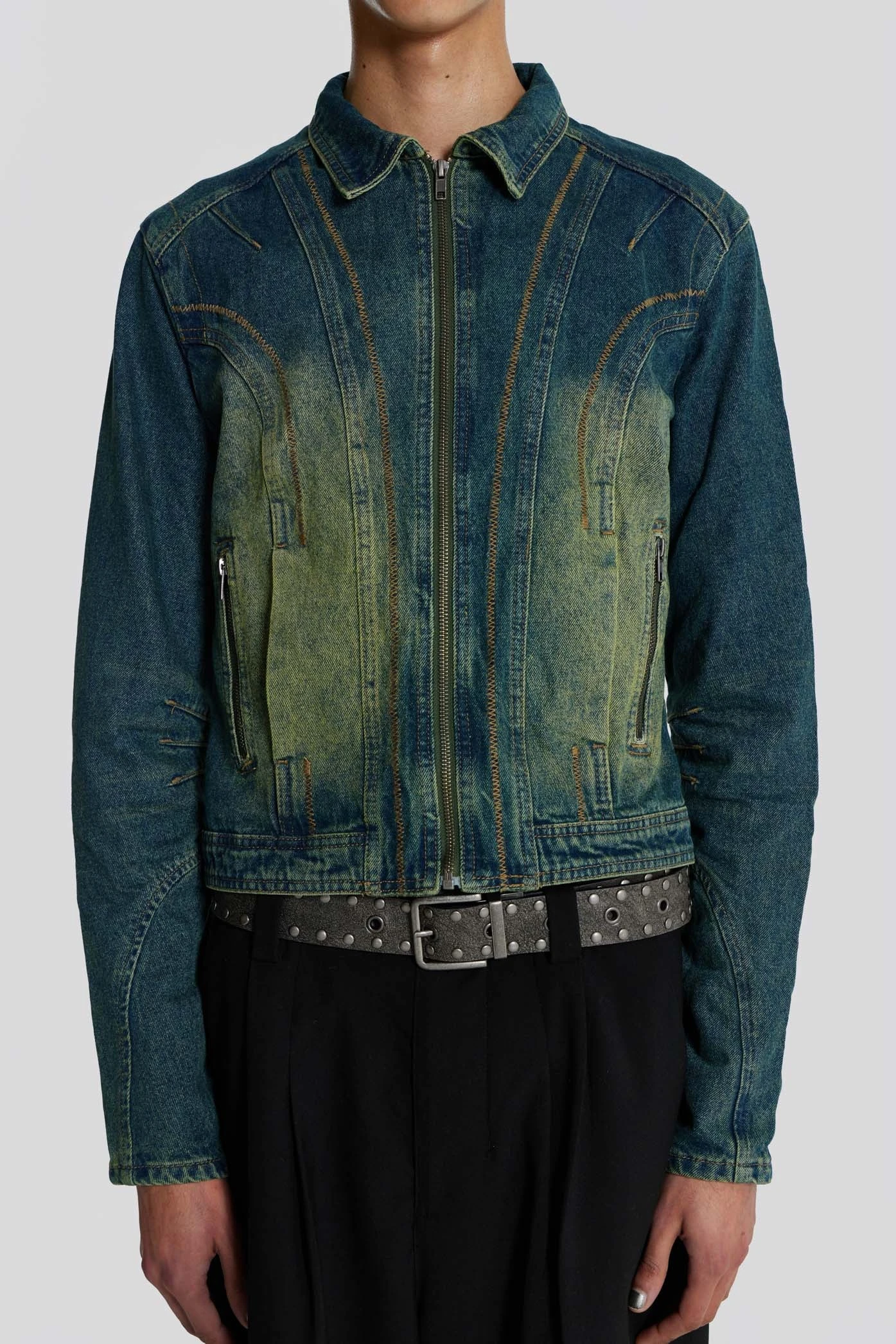 Exhaust Sandblast Denim Jacket 7 Exhaust Sandblast Denim Jacket - Image 5