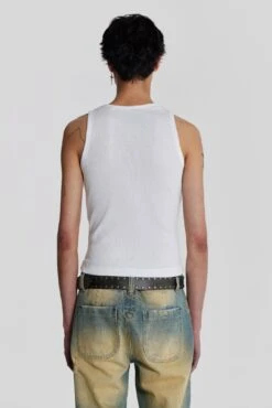NTRLS White Rib Vest -JADEDLDN Sales 11 mayjadedman1612