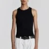 NTRLS Black Rib Vest -JADEDLDN Sales 11 mayjadedman1665