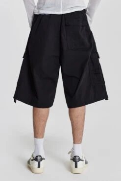 Black Parachute Cargo Shorts -JADEDLDN Sales 11 mayjadedman3040