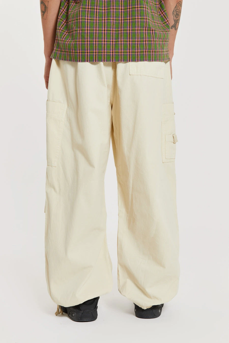 Ecru Parachute Cargo Pants 6 Ecru Parachute Cargo Pants - Image 4