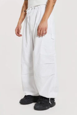 White Parachute Cargo Pants -JADEDLDN Sales 4 f4f5dca2 7025 4b1d ab76 fa254b31baa2
