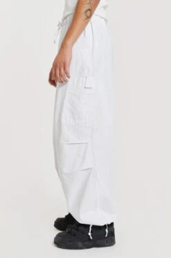 White Parachute Cargo Pants -JADEDLDN Sales 5 1f5989f2 25e3 4010 bb4b 5447b2a7c7fd