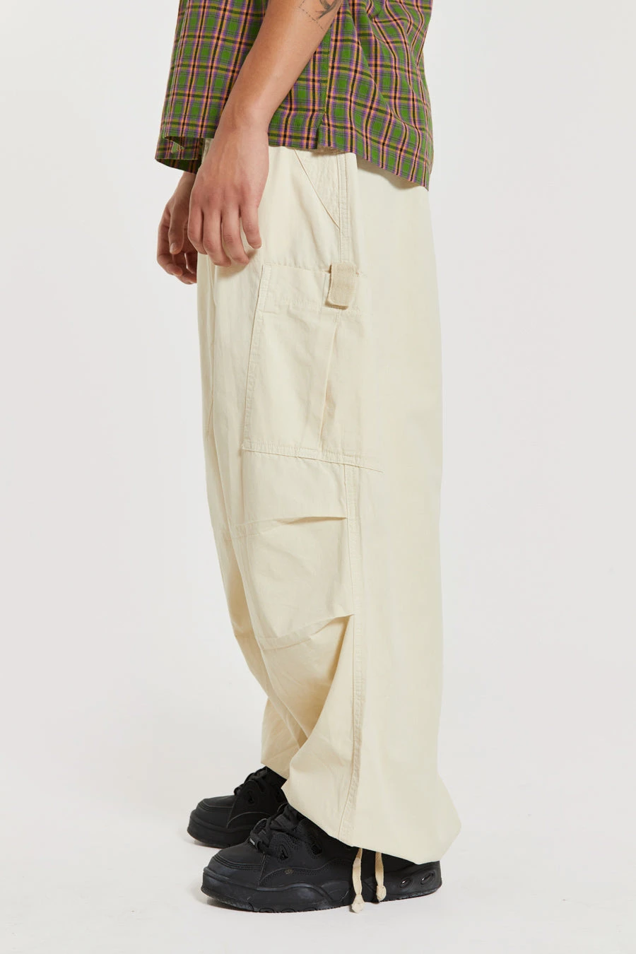 Ecru Parachute Cargo Pants 7 Ecru Parachute Cargo Pants - Image 5