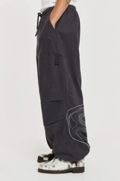 Grey Topograph Parachute Pants -JADEDLDN Sales 6 73708589 043f 4828 a2dc 3c17245c488b