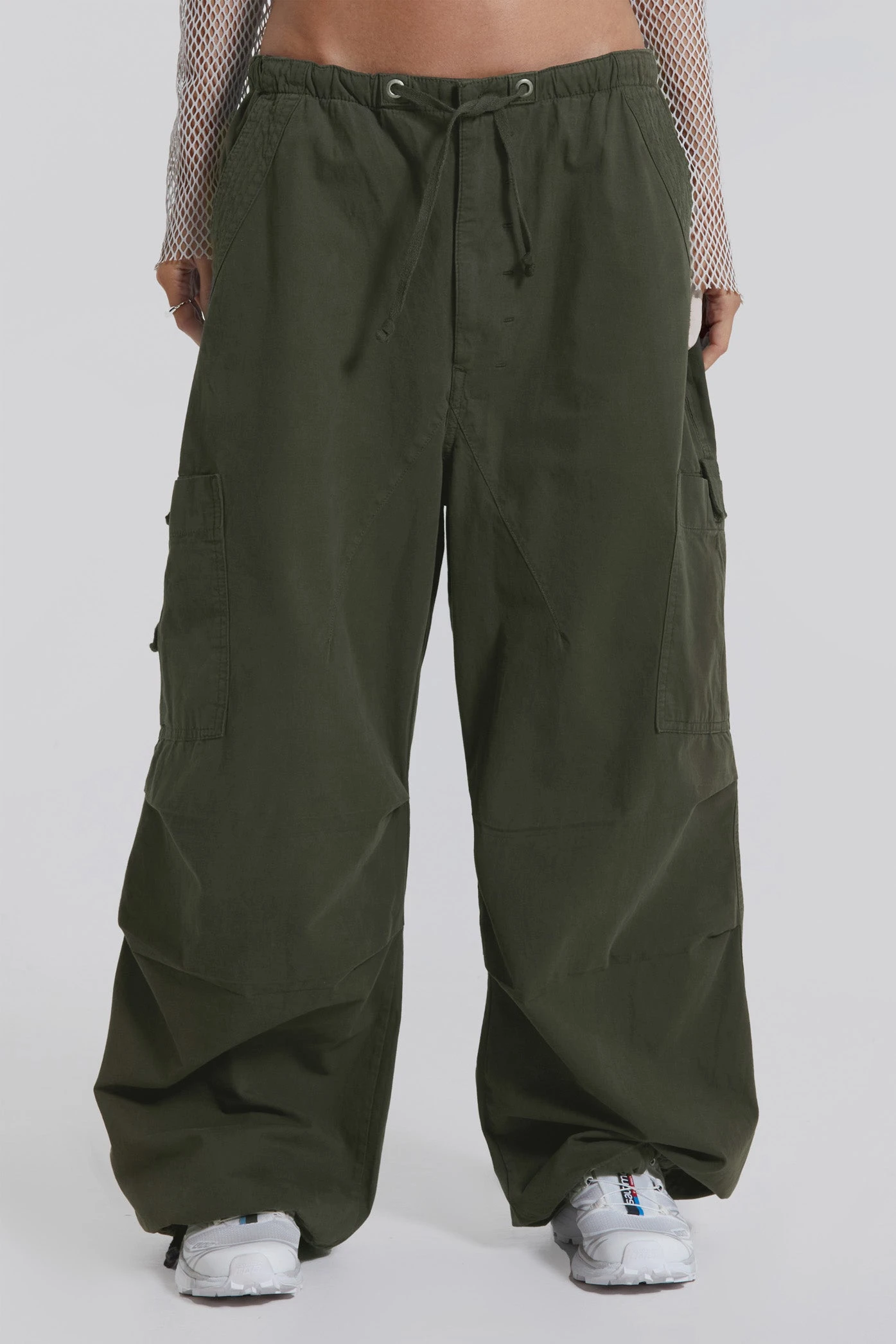 Jaded London Khaki Parachute Cargo Pants 6 Jaded London Khaki Parachute Cargo Pants - Image 4