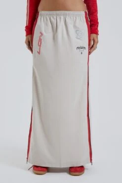 Jaded London Uptown Windbreaker Maxi Skirt -JADEDLDN Sales BLUEPRINT ECCOM0799