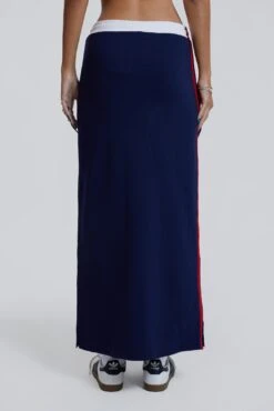 Jaded London Blueprint Jersey Maxi Skirt With Toggle Detail -JADEDLDN Sales BLUEPRINT ECCOM1011