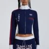 Jaded London Blueprint Track Jacket With Full Zip 1 Jaded London Blueprint Track Jacket With Full Zip -JADEDLDN Sales BLUEPRINT ECCOM1158