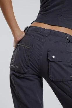 Jaded London Vintage Grey Low Rise Cargo Pants -JADEDLDN Sales BLUEPRINT ECCOM1684