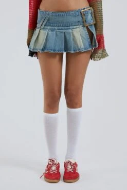 Jaded London Ludlow Denim Mini Skirt -JADEDLDN Sales BLUEPRINT ECCOM1808