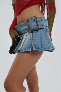 Jaded London Ludlow Denim Mini Skirt -JADEDLDN Sales BLUEPRINT ECCOM1811
