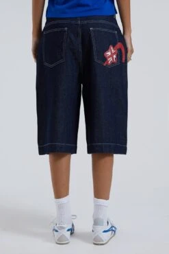 Jaded London Jumbo Denim Jorts -JADEDLDN Sales BLUEPRINT ECCOM2570