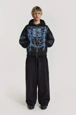 Light Across The Water Zip Up Hoodie -JADEDLDN Sales COLDFEET0101