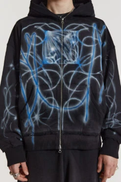 Light Across The Water Zip Up Hoodie -JADEDLDN Sales COLDFEET0139