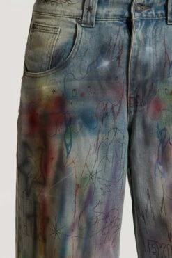 Drifting Through Space Baggy Jeans -JADEDLDN Sales COLDFEET0629