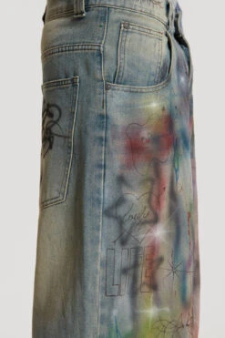 Drifting Through Space Baggy Jeans -JADEDLDN Sales COLDFEET0633