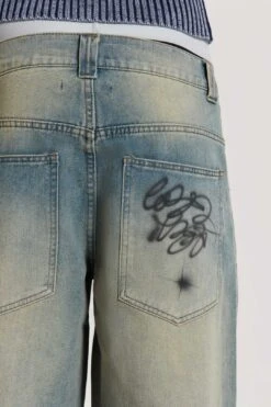 Drifting Through Space Baggy Jeans -JADEDLDN Sales COLDFEET0654