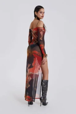 Jaded London Valencia Print Maxi Dress -JADEDLDN Sales GOTHIC10 110801