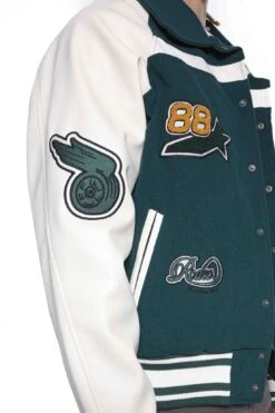 Green Rodeo Varsity Jacket -JADEDLDN Sales GreenVarsity4