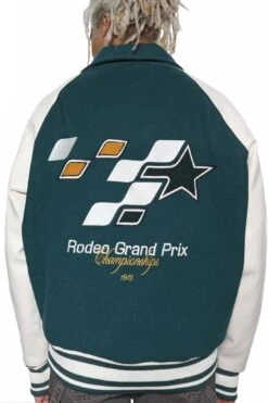 Green Rodeo Varsity Jacket -JADEDLDN Sales GreenVarsity5