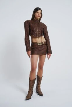 Jaded London Easy Rider Faux Leather Micro Mini Skirt -JADEDLDN Sales JADED COWBOYSECOM1308