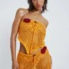 Honolulu Asymmetric Crochet Boob Tube -JADEDLDN Sales JADED HOTLINE SWIMECOM1799