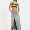 Jaded London Light Wash Denim Colossus Maxi Skirt -JADEDLDN Sales JADED HOTLINE SWIMECOM32372
