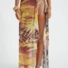 Aphrodite Wrap Around Mesh Maxi Skirt -JADEDLDN Sales JADEDECOM EARTHTBC5723