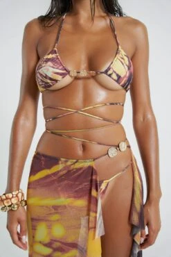 Aphrodite Wrap Around Mesh Maxi Skirt -JADEDLDN Sales JADEDECOM EARTHTBC5733