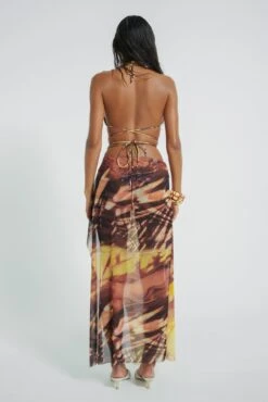 Aphrodite Wrap Around Mesh Maxi Skirt -JADEDLDN Sales JADEDECOM EARTHTBC5811