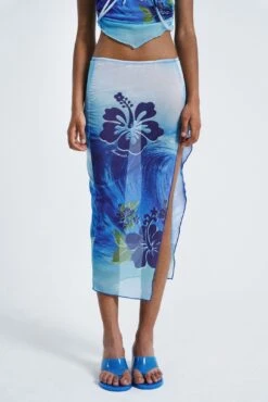 Jaded London Oahu Mesh Slip Maxi Skirt -JADEDLDN Sales JADEDLDN LOCO1847
