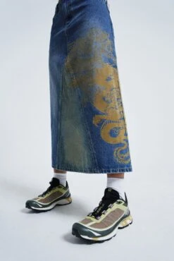 Jaded London Serpent Denim Slit Maxi Skirt 15 Jaded London Serpent Denim Slit Maxi Skirt -JADEDLDN Sales JADEDLDN LOCO3632
