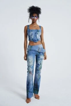 Jaded London La Rambla Denim Corset -JADEDLDN Sales JADEDLDN LOCO5470