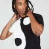 Yin & Yang Knitted T-Shirt -JADEDLDN Sales JADEDMAN6345