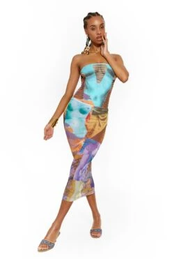 Jaded London Aphrodite Mesh Maxi Skirt -JADEDLDN Sales JADEDSWIM2605