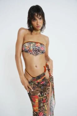 Untamed Bandeau Scarf Bikini Top -JADEDLDN Sales JADEDSWIMMARCH231065