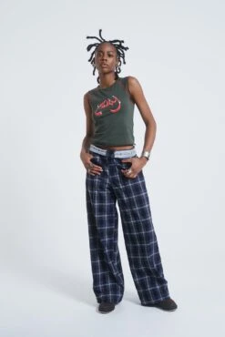 Jaded London Aphex Checked Trousers -JADEDLDN Sales JADEDVENDETTA ECOM0363