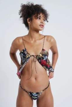 Antoinette Sheer Panel Bikini Top -JADEDLDN Sales JADEDVENDETTA ECOM0480