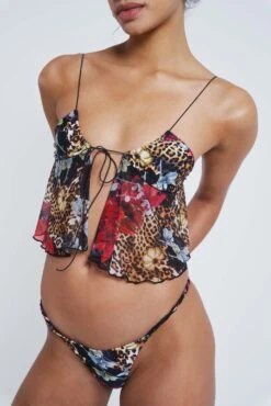 Antoinette Sheer Panel Bikini Top -JADEDLDN Sales JADEDVENDETTA ECOM0506