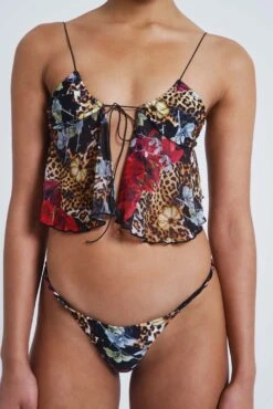 Antoinette Sheer Panel Bikini Top -JADEDLDN Sales JADEDVENDETTA ECOM0515