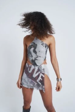 Jaded London Printed Chain Mail Wrap Mini Skirt -JADEDLDN Sales JADEDVENDETTA ECOM4424 695a9327 cb73 47cc 8c35 3efaa23efe7c