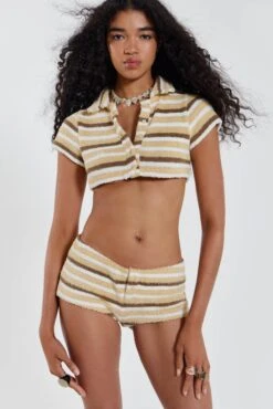 Thalia Towelling Crop Top -JADEDLDN Sales JADEDWW12 60069