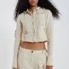 Jaded London Santal Linen Cargo Shirt 2 Jaded London Santal Linen Cargo Shirt -JADEDLDN Sales JADEDWW12 60193