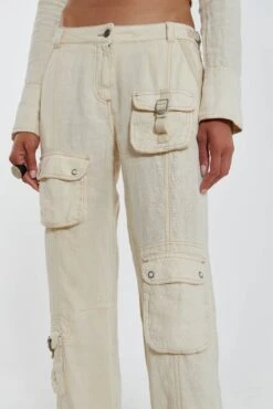 Jaded London Santal Linen Cargo Trousers -JADEDLDN Sales JADEDWW12 60244
