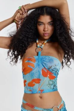 Jaded London Cora Halterneck Mesh Top -JADEDLDN Sales JADEDWW12 603741