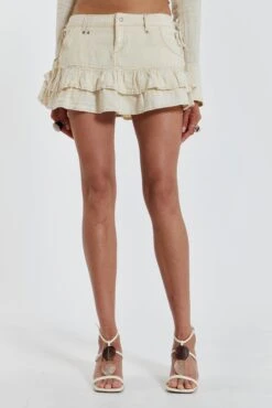 Jaded London Santal Linen Cargo Mini Skirt -JADEDLDN Sales JADEDWW12 60392
