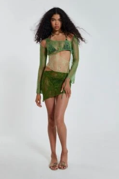 Jaded London Siren Mini Dress In Green -JADEDLDN Sales JADEDWW12 60715copy