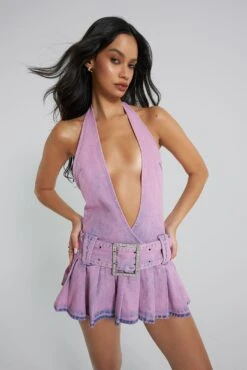 Jaded London Malibu Plunge Denim Mini Dress 13 Jaded London Malibu Plunge Denim Mini Dress -JADEDLDN Sales JADEDWWE COMRESHOOTS0810